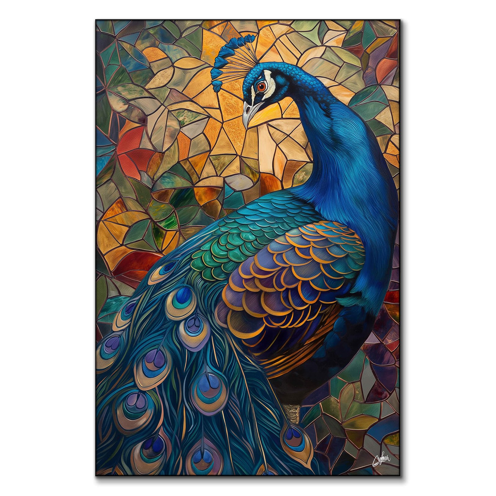 Glass Peacock
